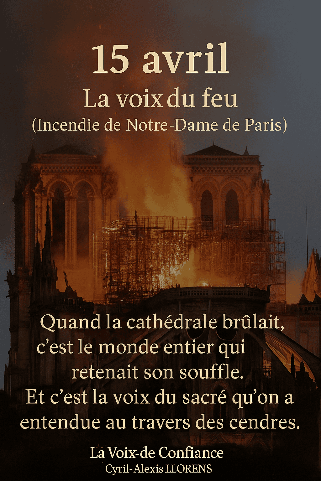 15 Avril - La Voix du Feu